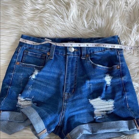 Aero bundle lot set of two Jean short shorts light and medium Wash high waisted - Picture 13 of 16